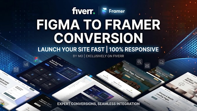 redesign modern framer website, design framer landing page or figma to framer