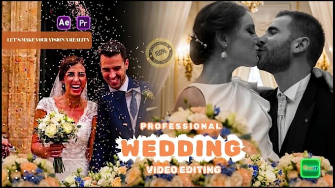 do video editing for wedding, teaser and highlights