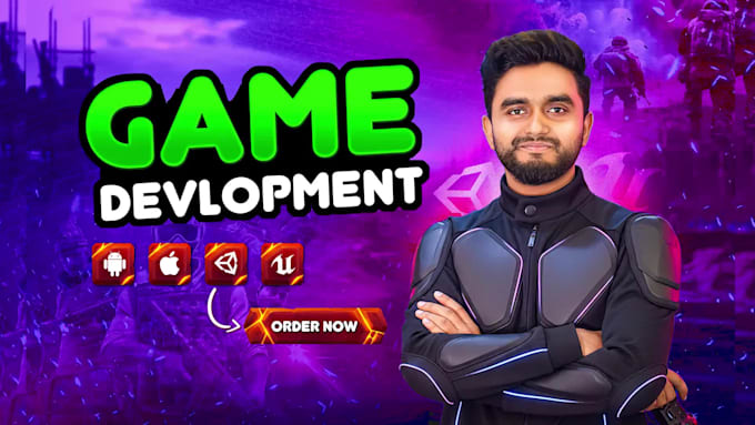 build 2d 3d mobile game using unity or unreal engine game development