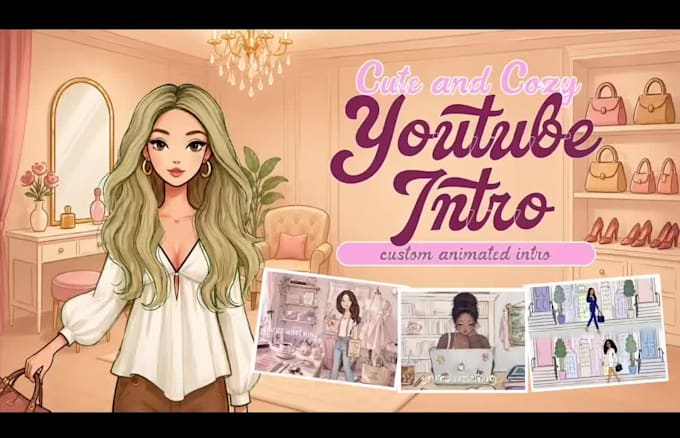 create a cute and cozy youtube intro