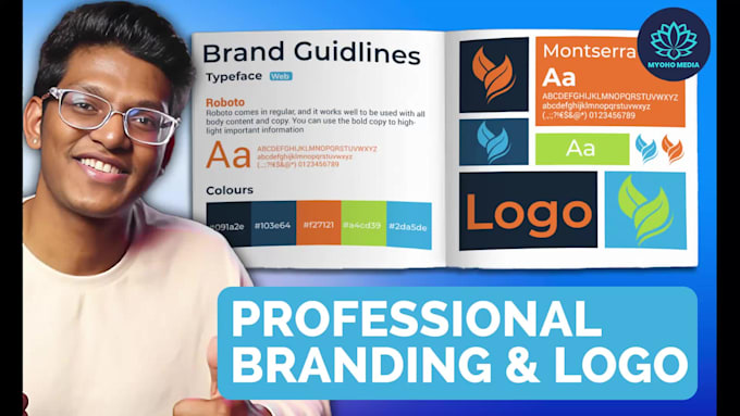 design your professional brand guide deck, logo and typography