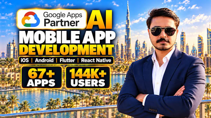 do ai mobile app development for android ios app using flutter or react native