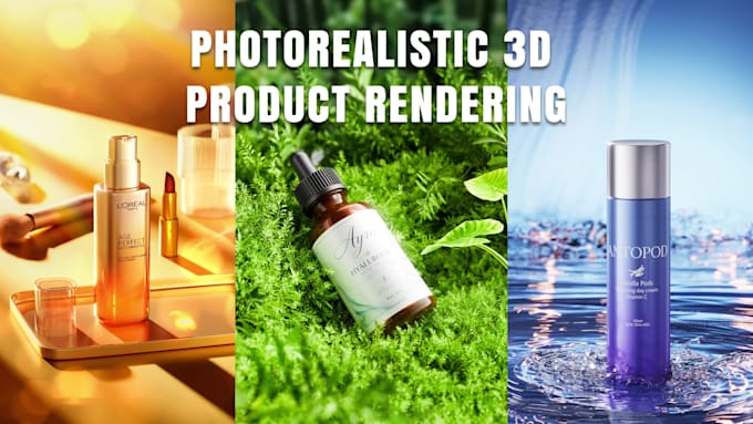 create photorealistic 3d product rendering and modeling for amazon