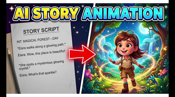 create story animation with ai storytelling and ai 3d kids animation