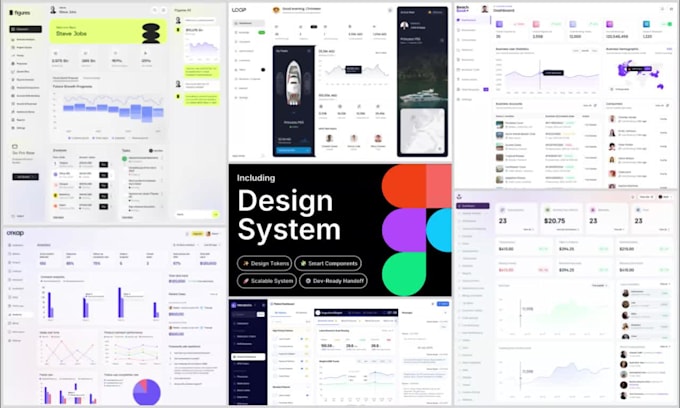 design saas dashboard UI UX with scalable design system
