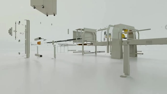 do a high quality 3d industrial animation video for machinery and manufacturing