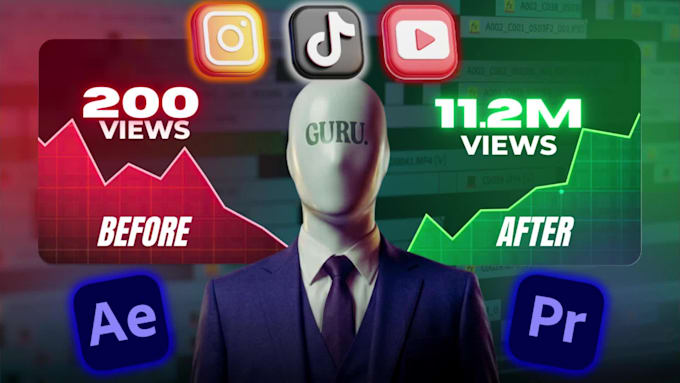 edit viral instagram reels, tiktok videos and youtube shorts