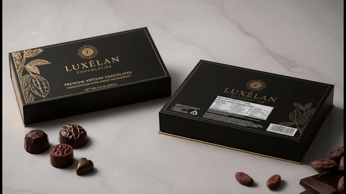 create realistic chocolate box packaging mockup for your brand