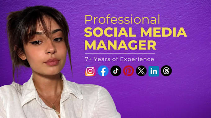 be your social media marketing manager and content creator