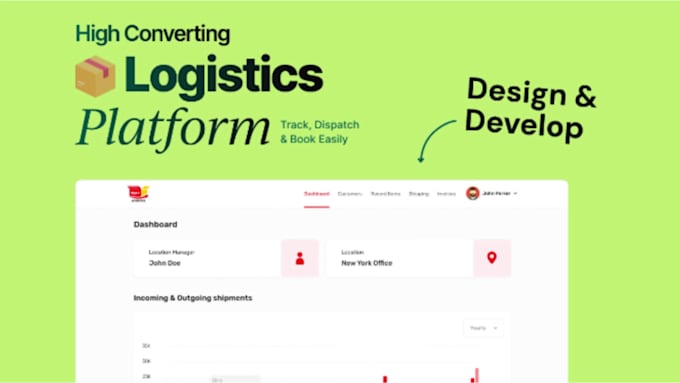 create a logistics, transport, courier, trucking, cargo, and freight website