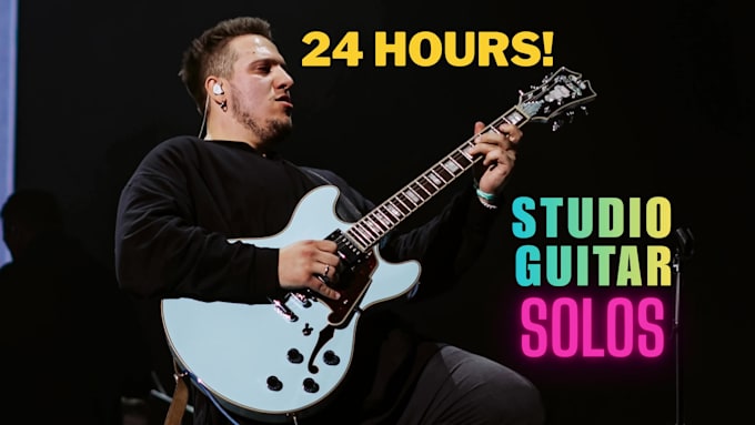 record in 24h lead electric guitar solo, pro guitarist