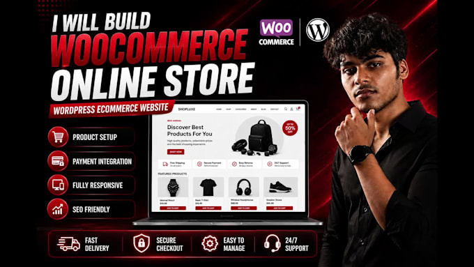 build a woocommerce store, wordpress ecommerce website