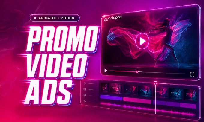 create animated promo video ads with motion graphics