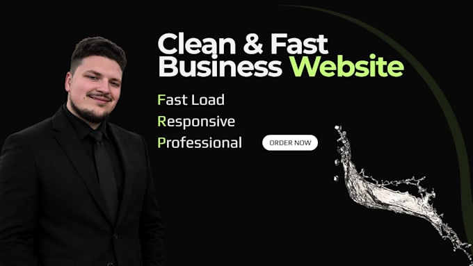 create a modern product landing page or business website