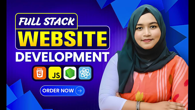 do website development, build custom website design as full stack web developer