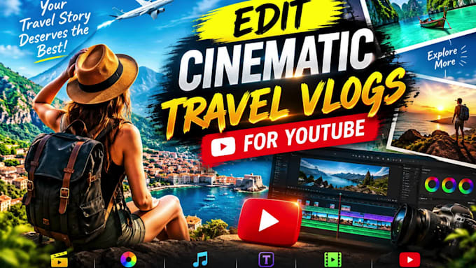edit cinematic travel vlogs for youtube