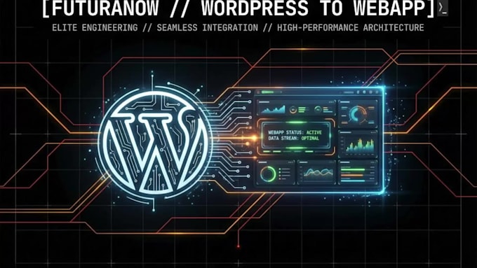rebuild and upgrade the wordpress platform into a custom webapp