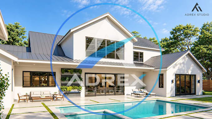do 3d interior and exterior design, architectural floor plan and 3d rendering