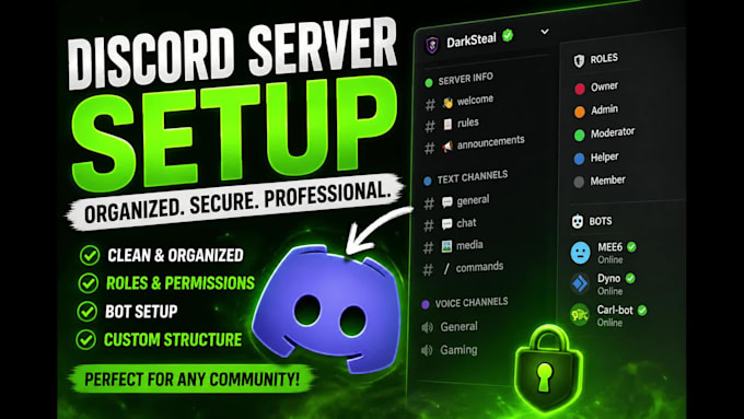 setup and customize your discord server