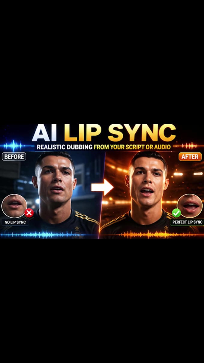 create realistic ai lip sync video for tiktok, reels and youtube