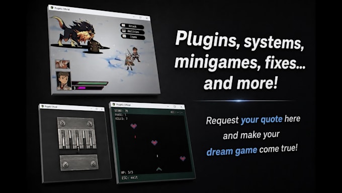 make custom plugins for your rpg maker game