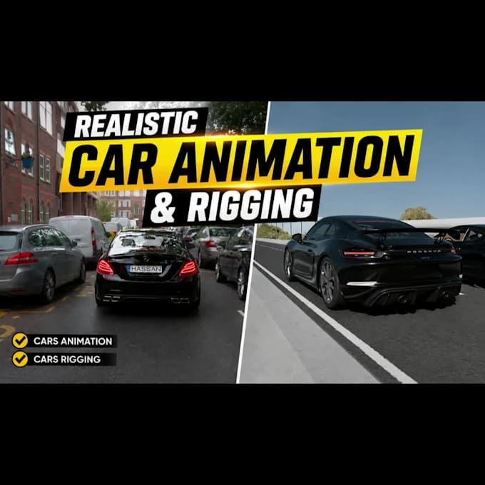 create realistic 3d car animation and rigging in blender