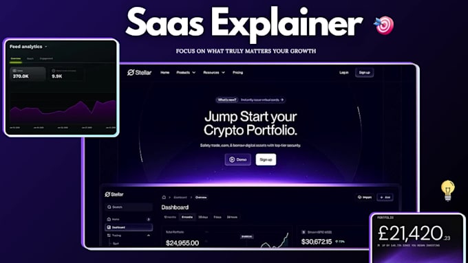 professional saas explainer video or saas demo video