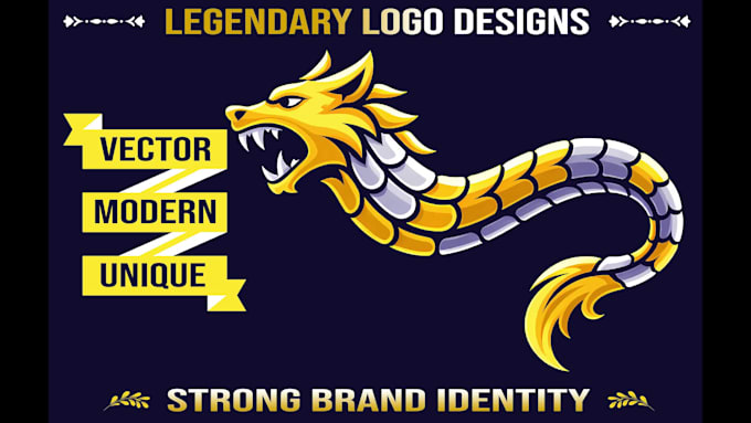design 5 custom modern logo concepts with vector files