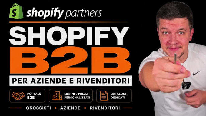 creare un sito ecommerce b2b professionale su shopify