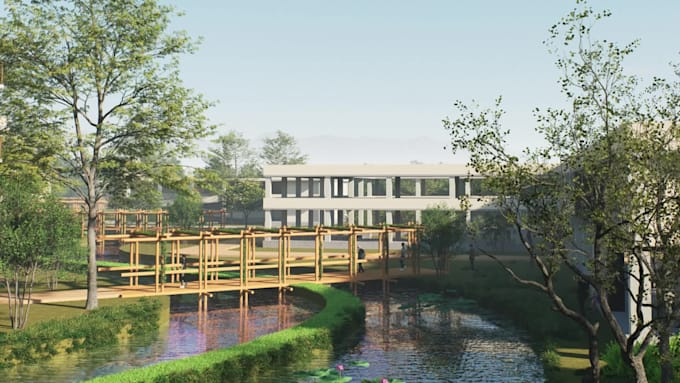 do 3d architectural rendering and 3d landscape design
