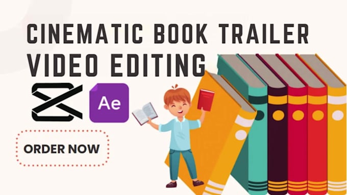 create a cinematic book trailer, amazon book promo video, or author teaser