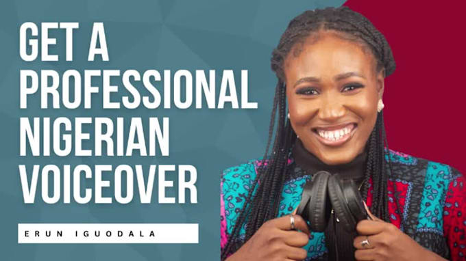 record a female african nigerian or pidgin voiceover