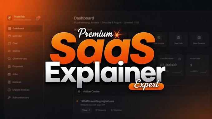 create a custom saas explainer and product demo video
