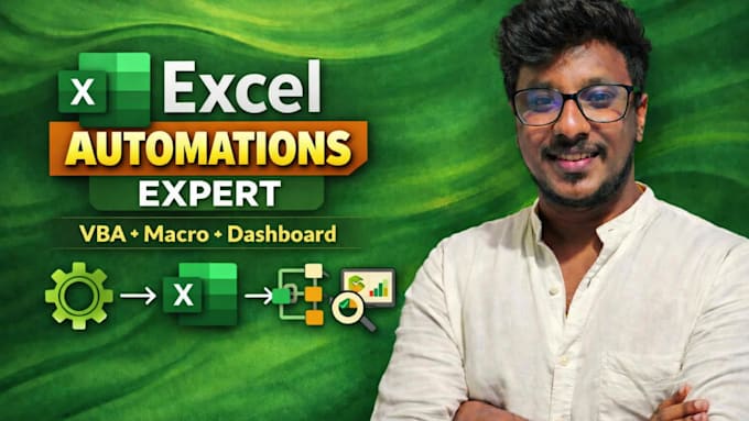 do complex microsoft excel automation with macros, formulas