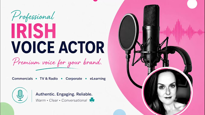 record a professional irish female voiceover