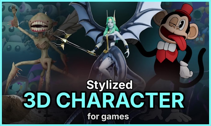 create stylized 3d characters for games