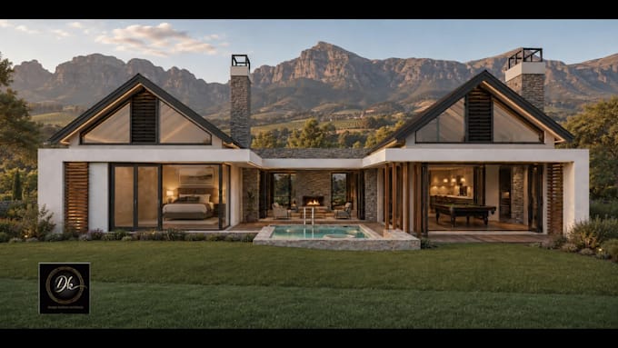 share luxury house architectural plans and 3d renders