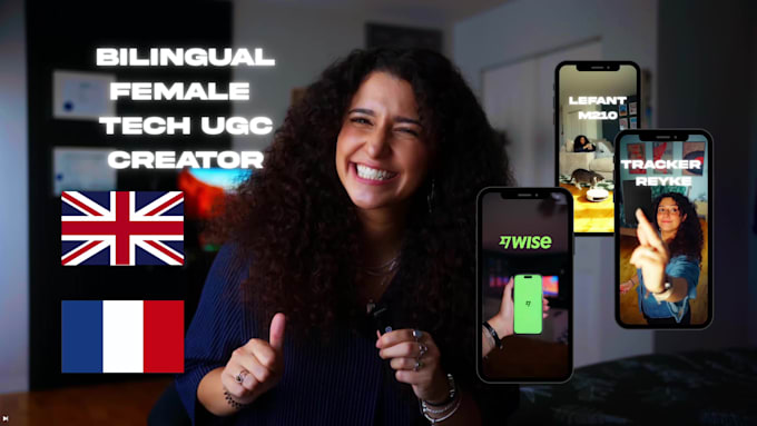 create tech ugc videos in french or english