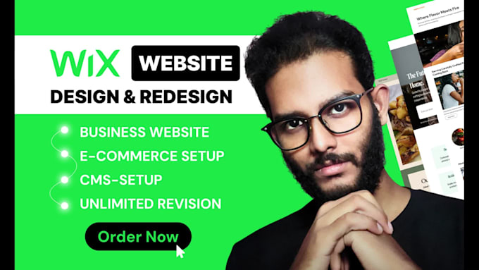design, redesign professional wix website, wix studio, landing page with SEO