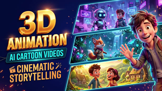 do pixar style ai 3d animated explainer video for your brand
