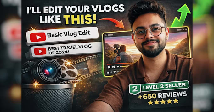 professionally edit daily youtube vlogs and travel videos
