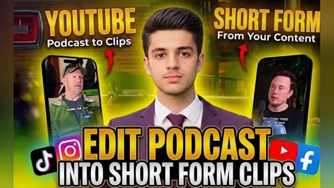 edit podcast into short form clips