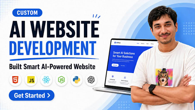 do ai website development, ai chatbot, ai web app as a full stack developer