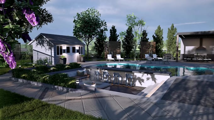 create do 3d landscape and exterior visualization