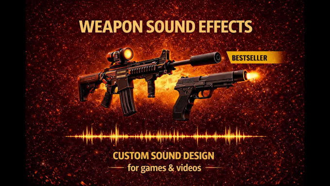 create custom weapon sound effects for games, videos