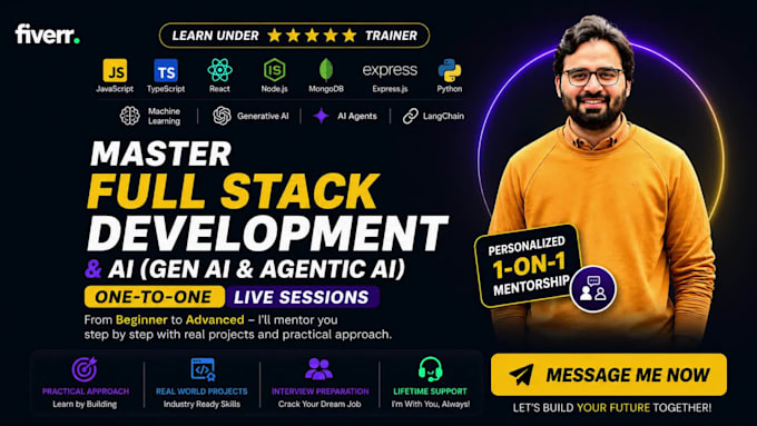 teach you python ,javascript,typescript,react, next js ,ai agent