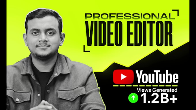 do professional youtube video editing for your channel