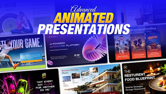 design modern powerpoint presentation and animated presentation