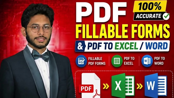 create fillable PDF forms and convert PDF to excel or word