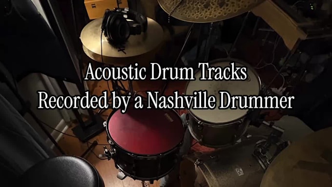 record studio quality acoustic drums for your song